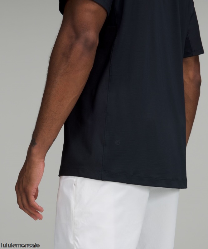 Lululemon Verkauf DELULU748 | Lululemon Deutschland Classic Navy Stretch-Golf-Poloshirt